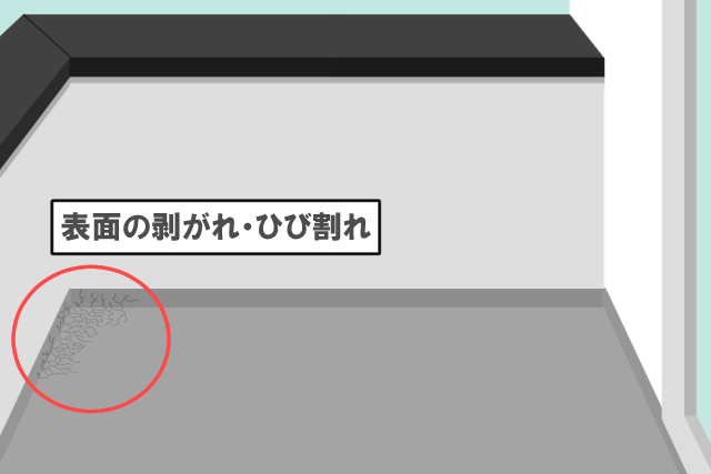 防水層の劣化症状